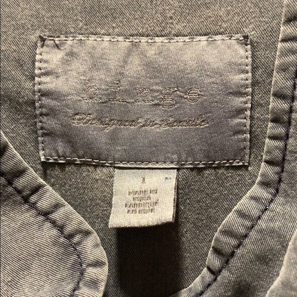 Hinge Slate Blue Utility Anorak Jacket - Picture 2 of 3